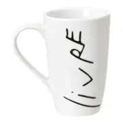 CANECA 400 ML LIVRO EM LOUÇAS AMOR - BRANCO/PRETO - Foto 3
