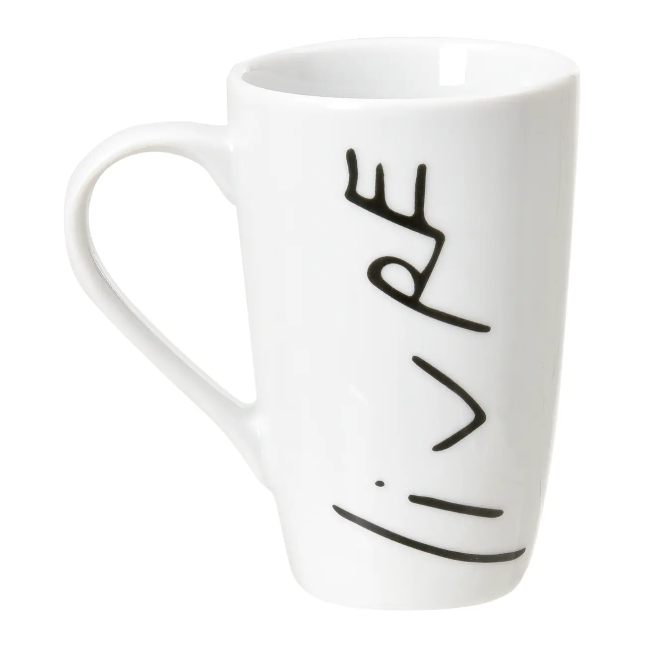 CANECA 400 ML LIVRO EM LOUÇAS AMOR - BRANCO/PRETO - Foto 3