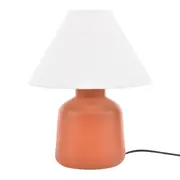 LUMINÁRIA DE MESA KERAMIK C/CUP A - TERRACOTA/BRANCO - Foto 1