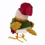 ADORNO PÁSSARO COM CACHECOL 20 CM SANTA ROCKS - MUSGO/MULTICOR - Foto 4