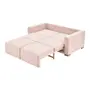 SOFÁ-CAMA 2 LUGARES ORIGAMI - QUARTZO ROSA/TAUARI - Foto 8