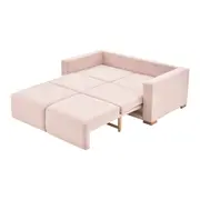 SOFÁ-CAMA 2 LUGARES ORIGAMI - QUARTZO ROSA/TAUARI - Foto 8