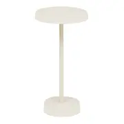 MESA LATERAL OVAL 50 CM X 35 CM THEKE - OFF WHITE - Foto 3