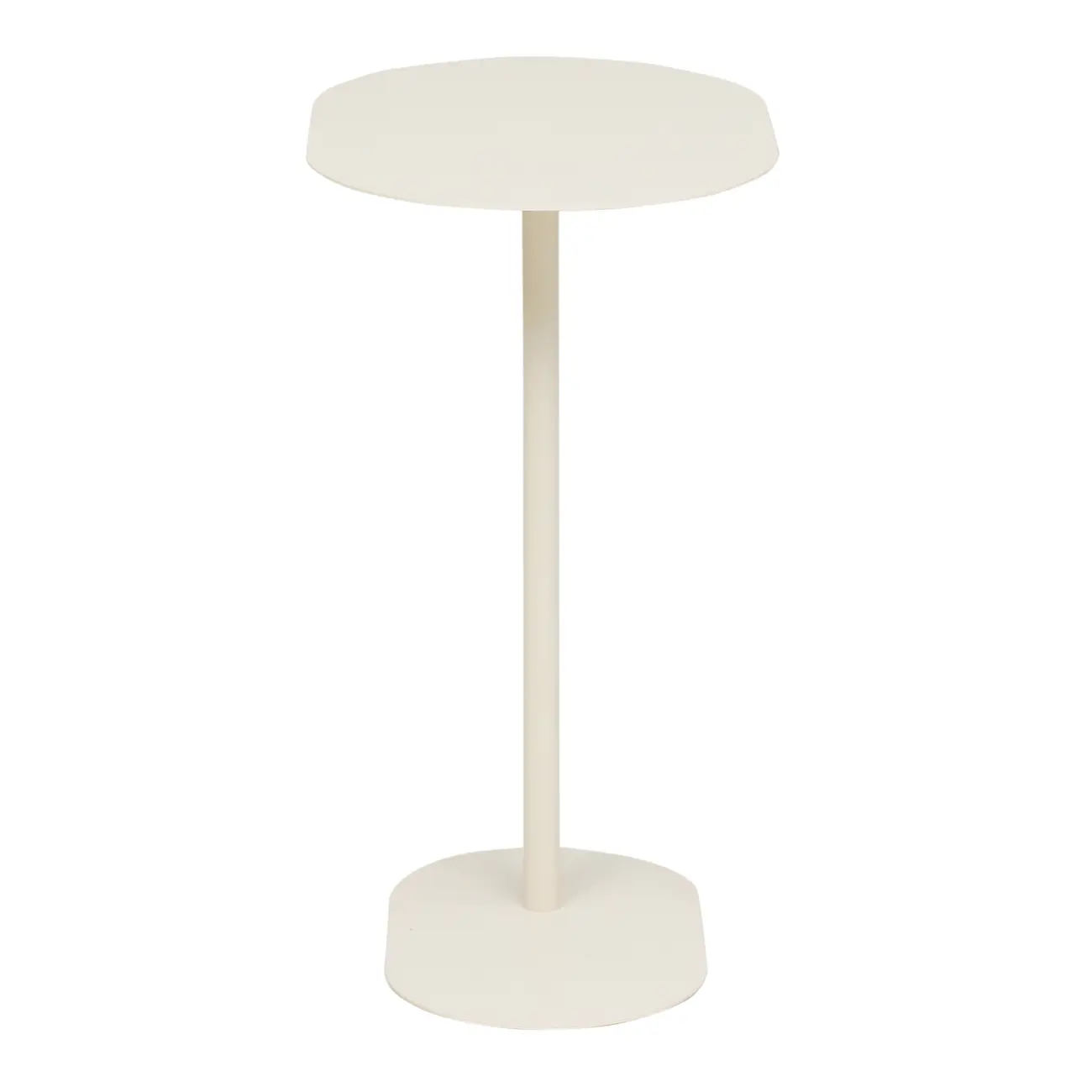 MESA LATERAL OVAL 50 CM X 35 CM THEKE - OFF WHITE - Foto 3