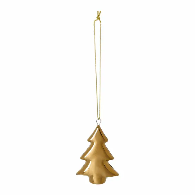 PINGENTE ÁRVORE 6 CM FINE FESTIVITY - OURO - Foto 1