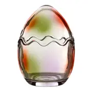 POTE/ADORNO OVO PÁSCOAMOR 14 CM - MOUSSE DE JABUTICABA/LARANJA LED - Foto 1