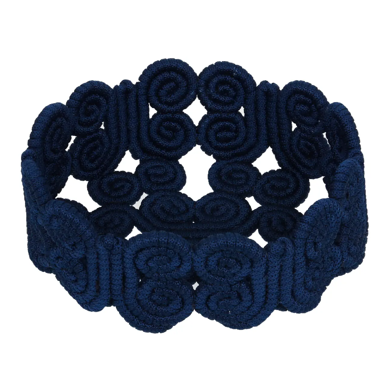 CESTO 27 CM X 22 CM X 11 CM ARABESCO - AZUL ESCURO - Foto 2