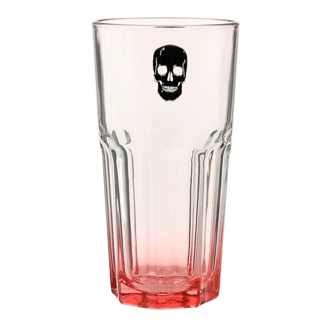 COPO LONG DRINK 340 ML CAVEIRA - INCOLOR/LARANJA - Foto 1
