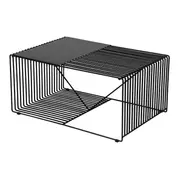 MESA DE CENTRO 83 CM X 57 CM TELMA - PRETO - Foto 5
