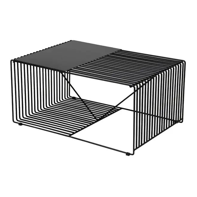 MESA DE CENTRO 83 CM X 57 CM TELMA - PRETO - Foto 5