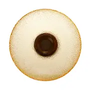 CENTRO DE MESA 25 CM KEATON - AMARELO HANBAR/NOZES - Foto 4