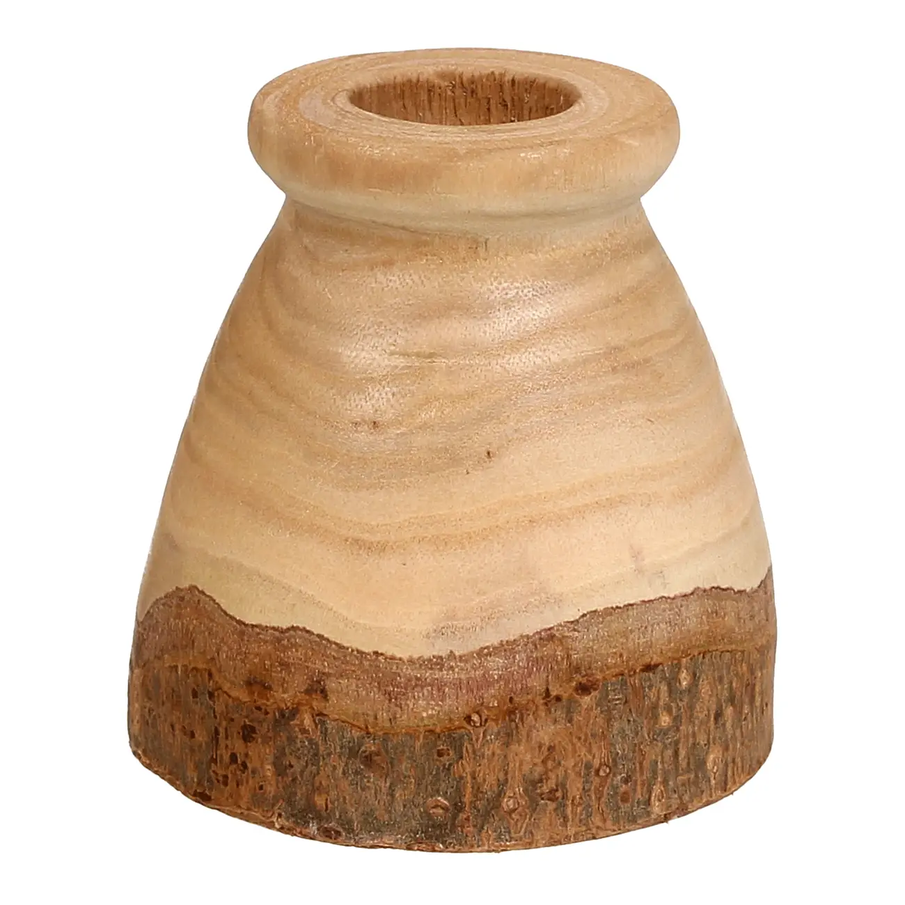 VASO 12 CM PAVLOVNA - PAULOWNIA/ENCERADO CASTANHO - Foto 2