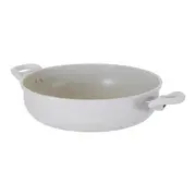 PANELA INDUÇÃO WOK COM TAMPA 28 CM CHEF - OFF WHITE/INCOLOR - Foto 7