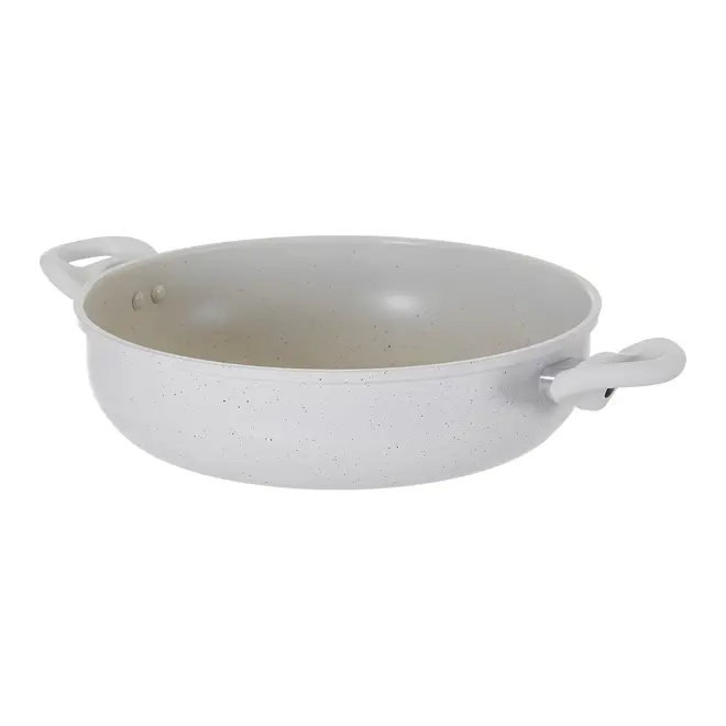 PANELA INDUÇÃO WOK COM TAMPA 28 CM CHEF - OFF WHITE/INCOLOR - Foto 7