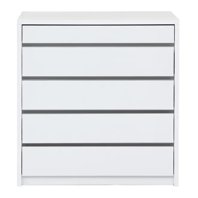 CÔMODA 5 GAVETAS 92 CM X 52 CM NIZE - BRANCO - Foto 1