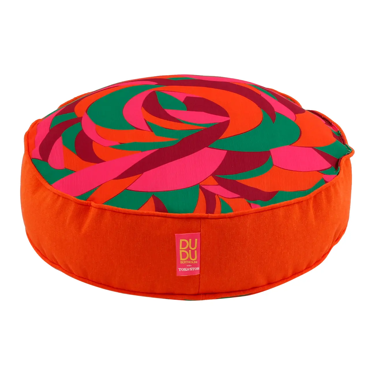 FUTON REDONDO 43 CM VIBRA VERÃO - LARANJA/AÇAY - Foto 3