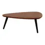 MESA DE CENTRO 84 CM X 60 CM CINAMO - NOZES/PRETO - Foto 1