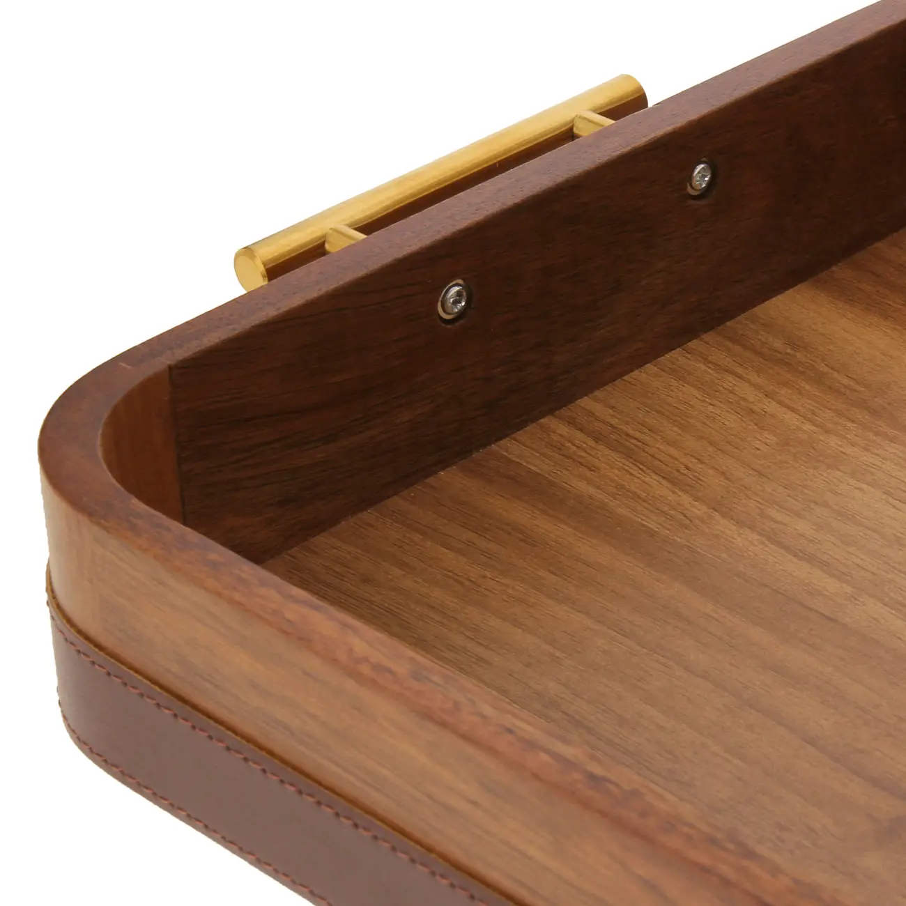 BANDEJA 42 CM X 27 CM ACÁCIA LORD - ACÁCIA/OURO VELHO - Foto 6