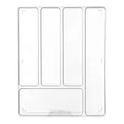 ORGANIZADOR DE TALHERES COM 5 DIVISÓRIAS PRACTICAL - INCOLOR - Foto 4