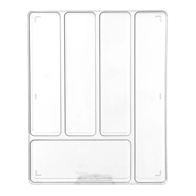 ORGANIZADOR DE TALHERES COM 5 DIVISÓRIAS PRACTICAL - INCOLOR - Foto 4