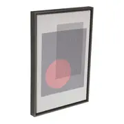 QUADRO 27 CM X 40 CM GRAPHICAL I - GRAFITE/MULTICOR - Foto 2
