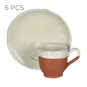 JOGO DE XÍCARA DE CAFÉ C/6 PEÇAS PALEO