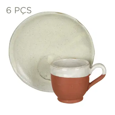 JOGO DE XÍCARA DE CAFÉ C/6 PEÇAS PALEO