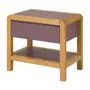 MESA DE CABECEIRA 1 GAVETA KANT - RUBY MOCHA/AMÊNDOA - Foto 3