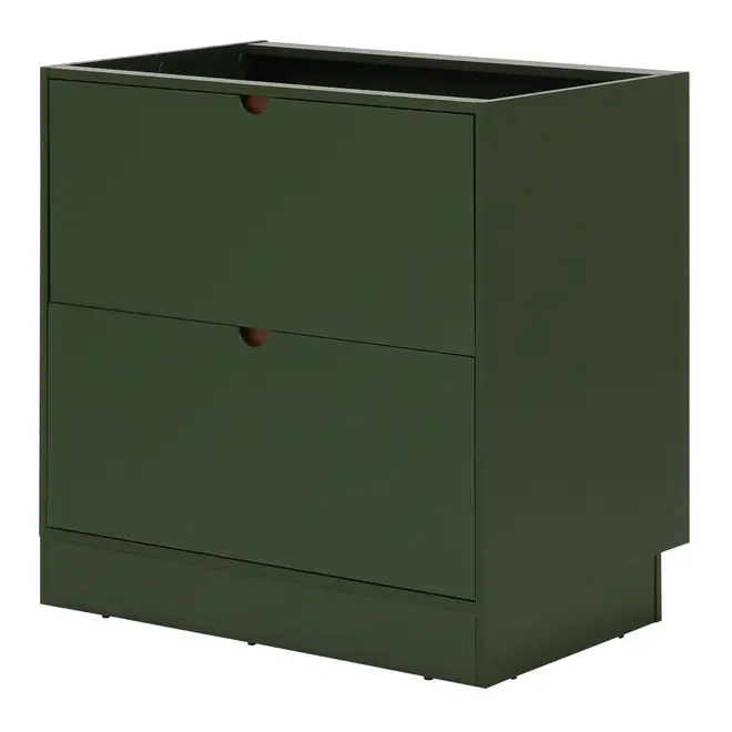 ARMÁRIO DE COZINHA COMPLETO 6 PEÇAS POAH - MUSGO/NOZES - Foto 7