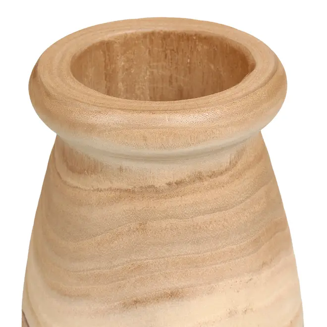 VASO 22 CM PAVLOVNA - PAULOWNIA/ENCERADO CASTANHO - Foto 4