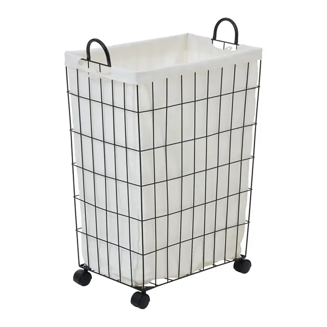 CESTO PARA ROUPA BARN SERENITY - CASTANHO/NATURAL - Foto 4