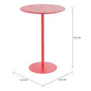 MESA LATERAL REDONDA 42 CM DART FIXY - FLAMINGO - Foto 3