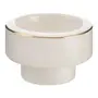 SUPORTE VELA RÉCHAUD NATAL ASTRAL - BRANCO/DOURADO - Foto 1