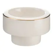 SUPORTE VELA RÉCHAUD NATAL ASTRAL - BRANCO/DOURADO - Foto 1