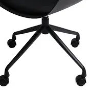 CADEIRA HOME OFFICE CONCA - PRETO/PRETO - Foto 7