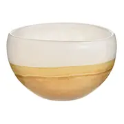 CENTRO DE MESA 20 CM JARI - BRANCO/BEGE - Foto 2