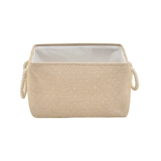 CESTO 21 CM X 21 CM X 32 CM TRAIRI - NATURAL/OFF WHITE - Foto 1