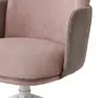 CADEIRA HOME OFFICE OBI - BRANCO/QUARTZO ROSA - Foto 9