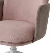 CADEIRA HOME OFFICE OBI - BRANCO/QUARTZO ROSA - Foto 9