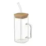 CANECA COM CANUDO 400 ML BAMBOO FRESH - BAMBU/INCOLOR - Foto 2