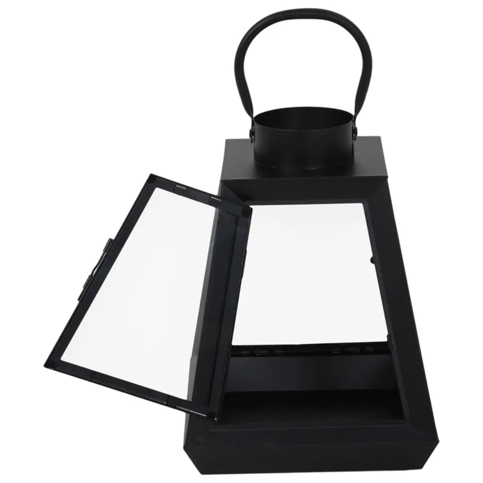 LANTERNA 29 CM TRAPEZE - PRETO/INCOLOR - Foto 3