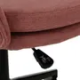 CADEIRA HOME OFFICE ZYGANA - OPALA ROSA/PRETO - Foto 7