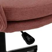 CADEIRA HOME OFFICE ZYGANA - OPALA ROSA/PRETO - Foto 7