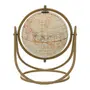 ADORNO MESA 25 CM MUNDI GLOBO TERRESTRE - OFF WHITE/DOURO - Foto 3