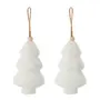 PINGENTE ÁRVORE FLUFFY VILAREJO NOEL - BRANCO - Foto 1