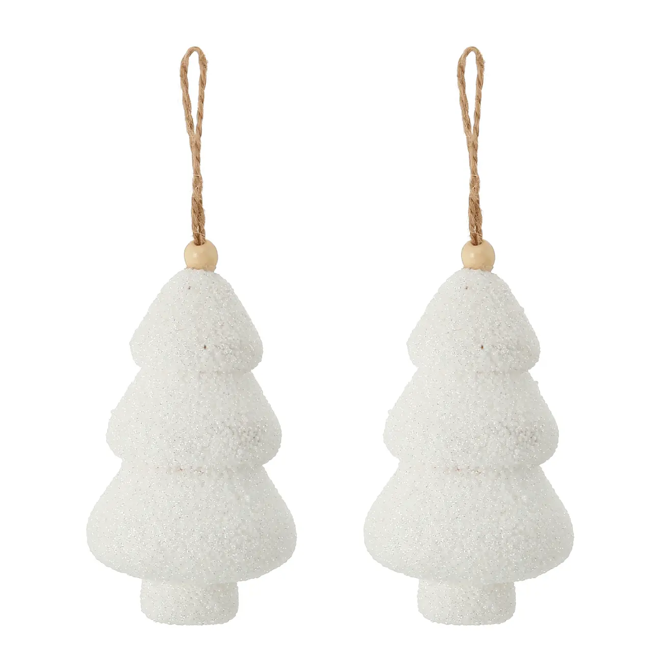 PINGENTE ÁRVORE FLUFFY VILAREJO NOEL - BRANCO - Foto 1