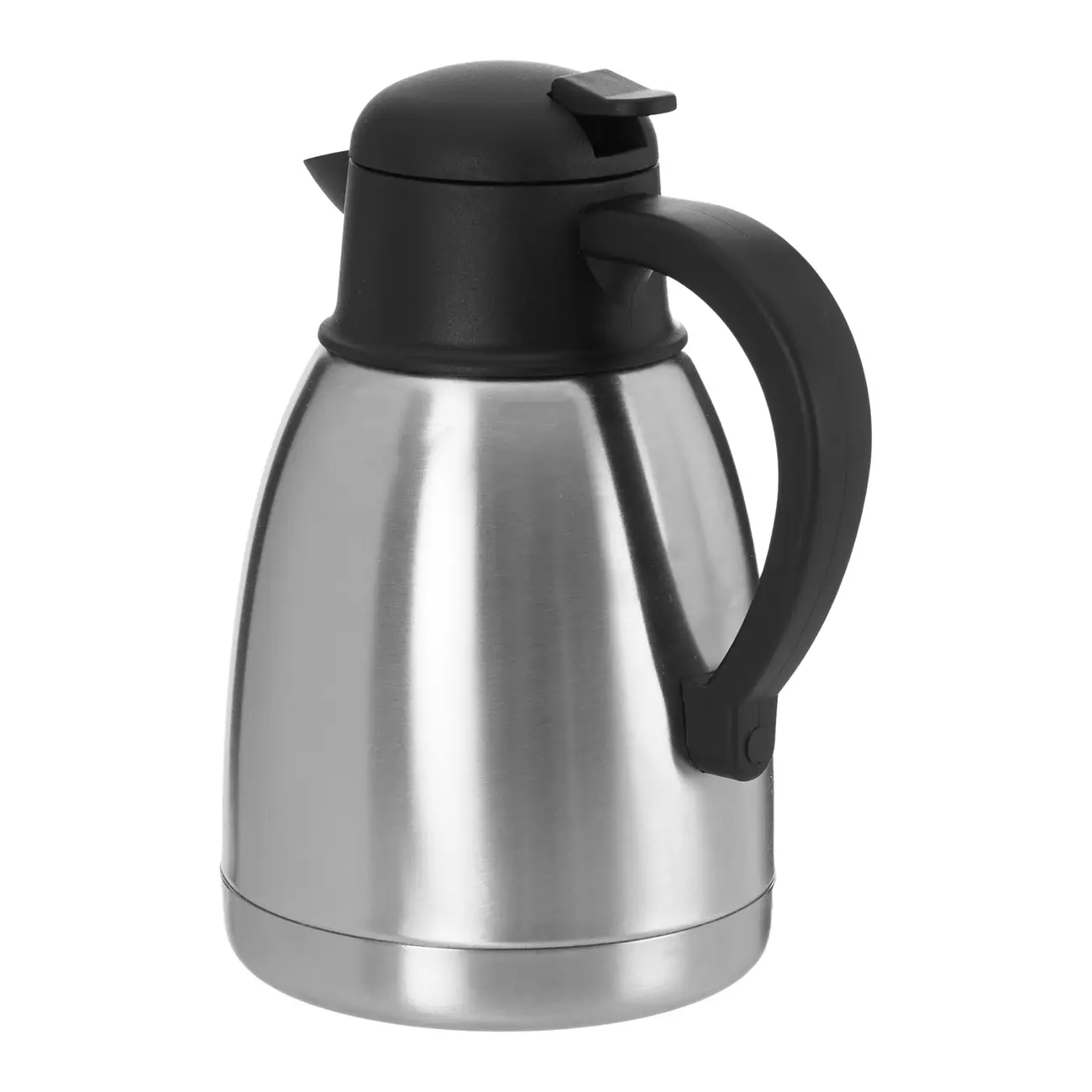 GARRAFA TÉRMICA 1,2 L PRESS & DRINK - INOX/PRETO - Foto 3