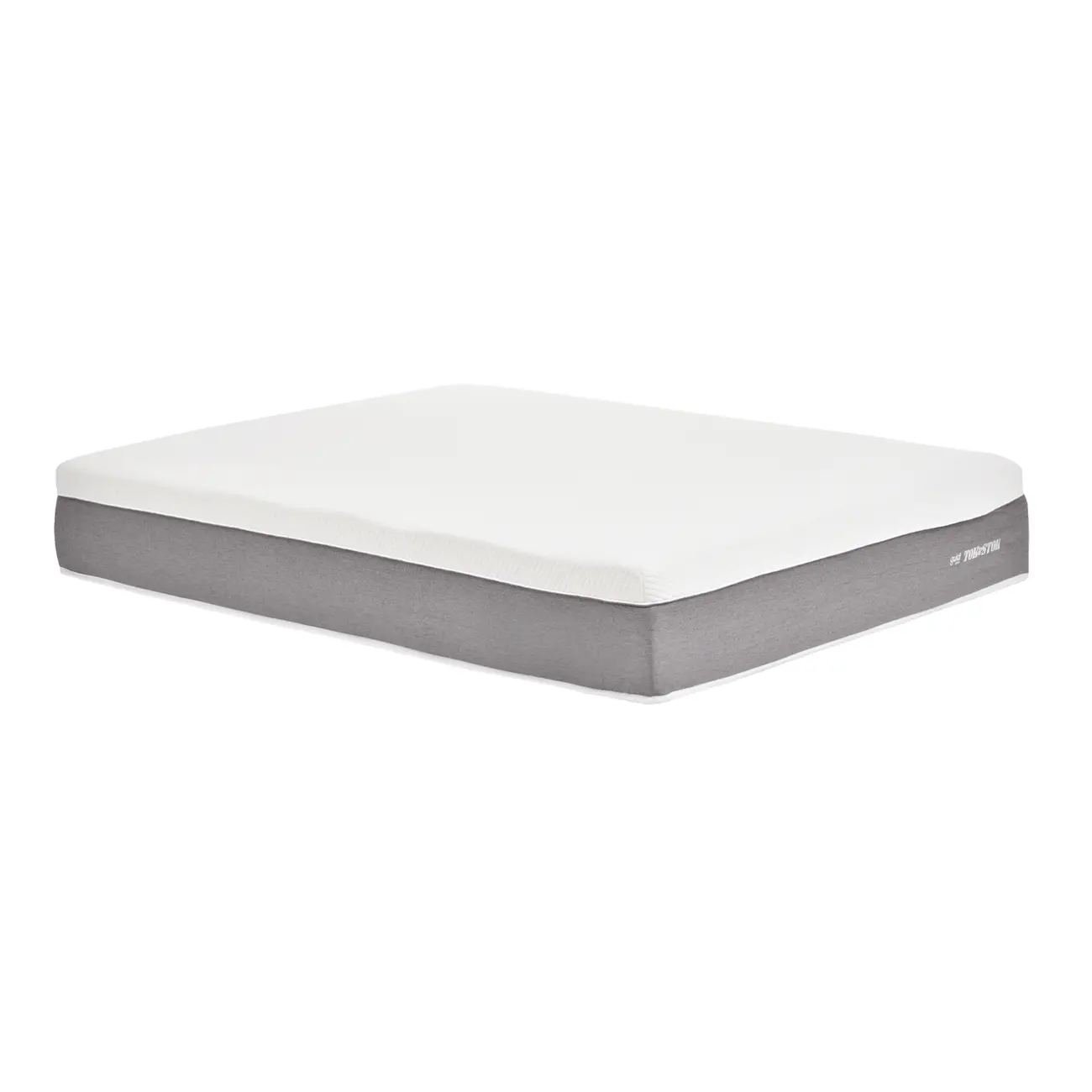COLCHÃO KING VISCO LÁTEX COM MOLAS ENSACADAS 1,93 M X 2,03 M X 30 CM TATOU GULDI - CINZA/BRANCO - Foto 1