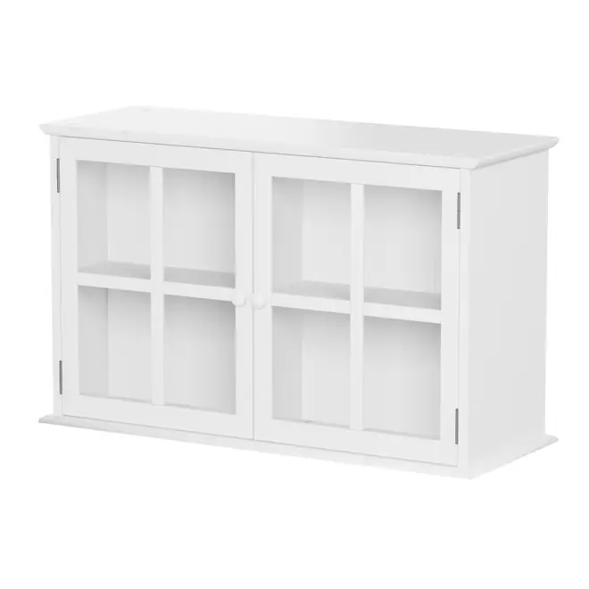 NICHO 2 PORTAS 54 CM X 84 CM X 32 CM ESTÂNCIA - BRANCO/INCOLOR - Foto 2