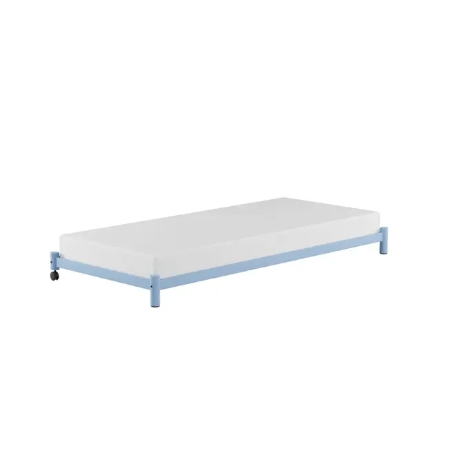 CAMA DE SOLTEIRO INFERIOR 78 CM FLAT - AZUL CLARO - Foto 21